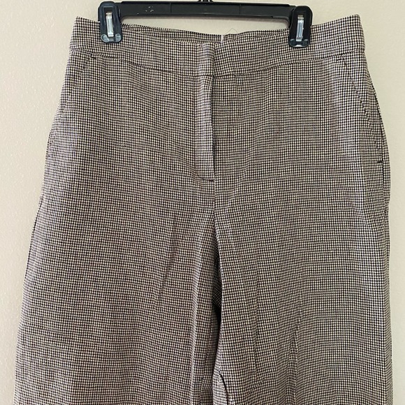 NWT Loft Wide Leg Crop Pants in Houndstooth sz 8 - Picture 3 of 12
